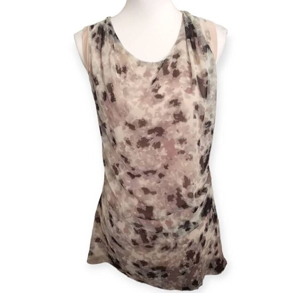 SIMPLY VERA VERA WANG BLUSH & CREAM TOP SZ.M EUC - Picture 1 of 8